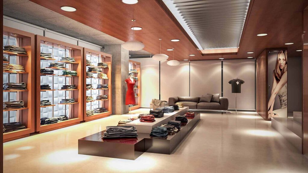 Clothes Showroom Interior Design